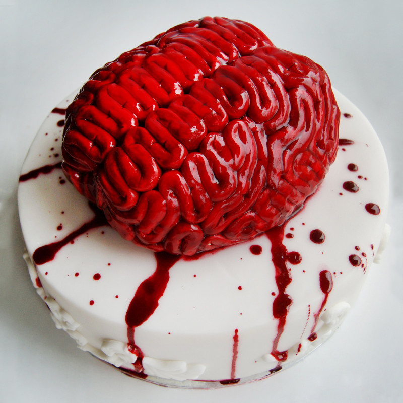 Торт в форме мозга