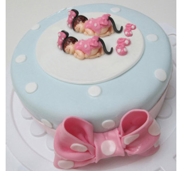 Торт на день рождения девочкам двойняшкам