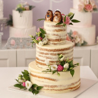 Свадебный торт с ежиками