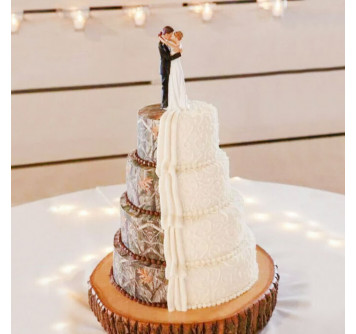 Свадебный торт в стиле кантри