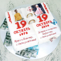 Торт календарь для двоих