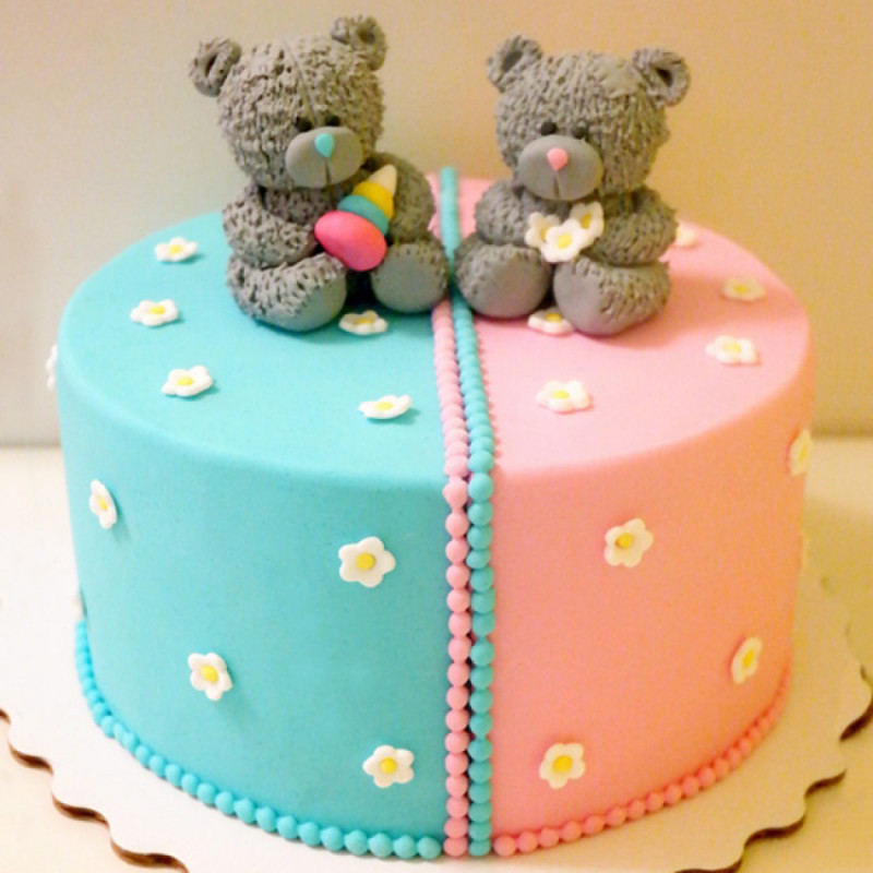 Детский торт для двойняшек