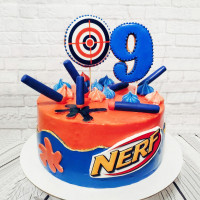 Торт Nerf на 9 лет