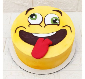 Торт смайлик на день рождения