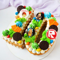 Торт цифра 10 для мальчика