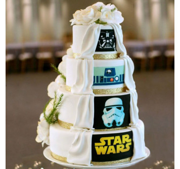 Свадебный торт в стиле Звездные Войны