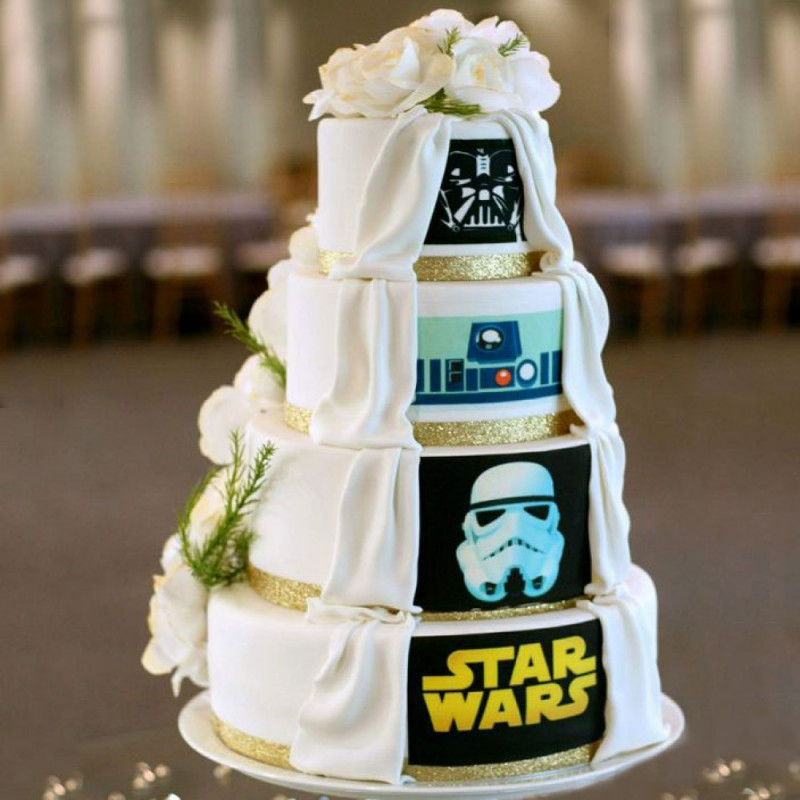 Свадебный торт в стиле Звездные Войны