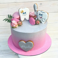 Торт зубик для девочки