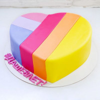 Торт сердцем Лайк