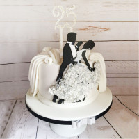 Танцевальный торт на 25 лет семейной жизни
