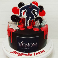 Торт Веном для мальчиков