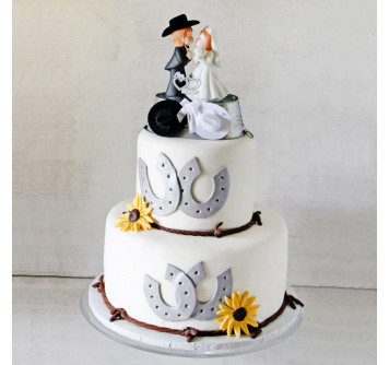 Свадебный торт в ковбойском стиле