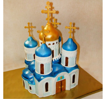Торт в виде церкви