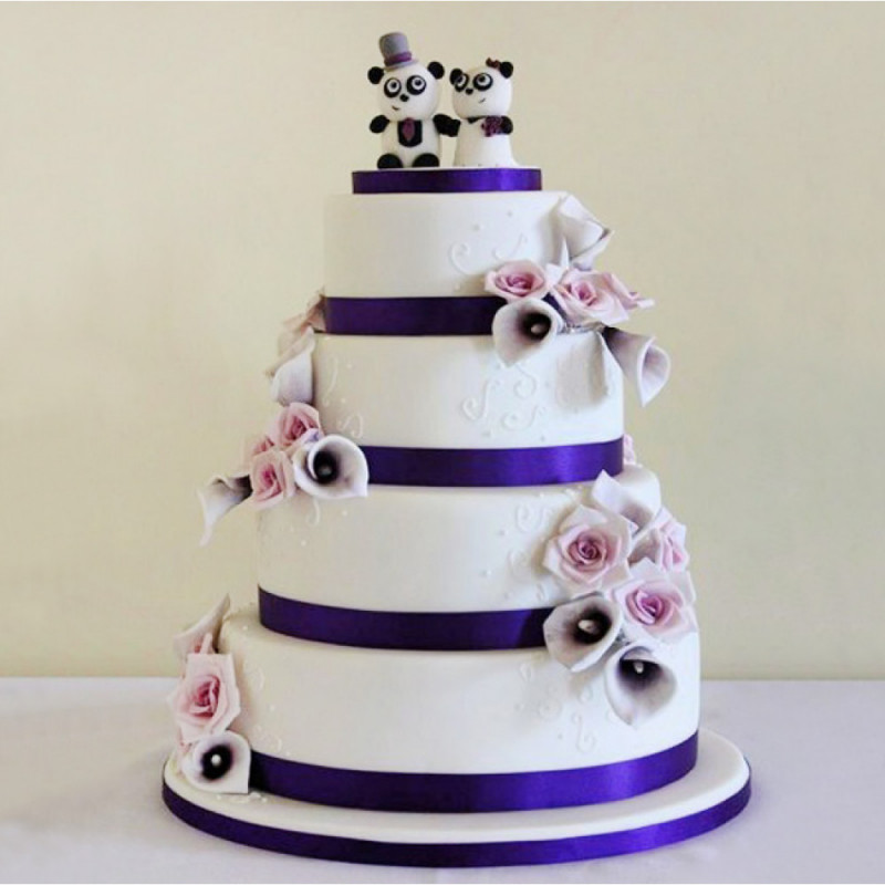 Торт с пандами на свадьбу