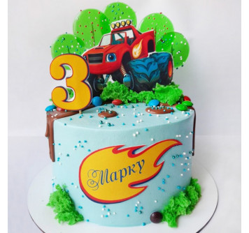 Торт Вспыш 3 года на день рождения