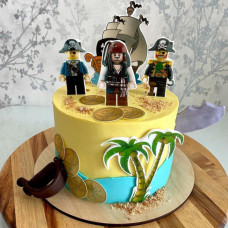 Детский торт мальчику  Лего пираты