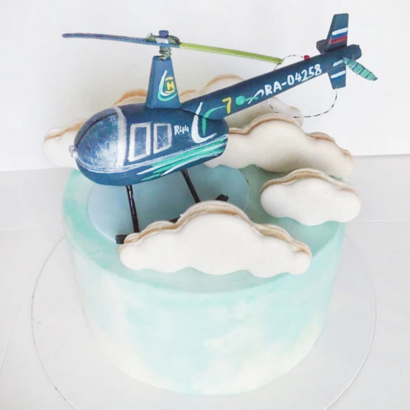 Торт вертолет Robinson R44
