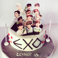 Торт в стиле группы EXO