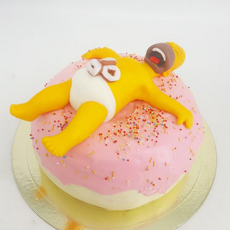 Торт пончик Гомера