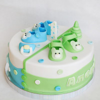 Торт на 1 годик двойняшкам