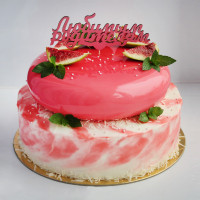 Муссовый торт с зеркальной глазурью