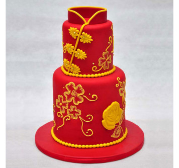 Свадебный торт в восточном стиле