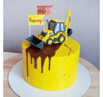 Торт на день рождения мальчику трактор