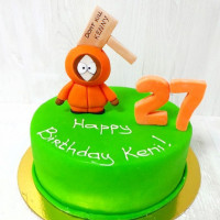 Торт Южный Парк на 27 лет