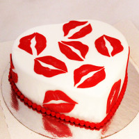 Торт сердце на 14 февраля