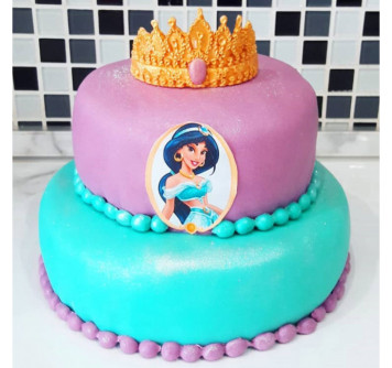 Детский торт Алладин с короной