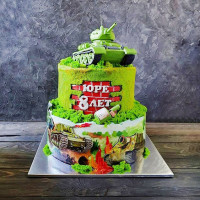 Двухъярусный торт WOT