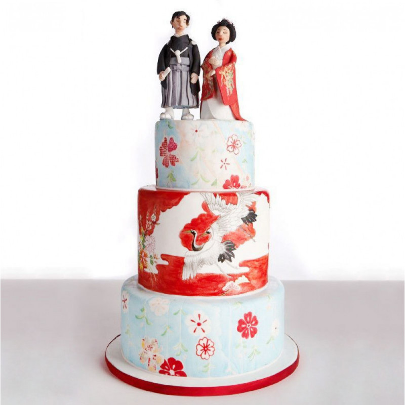 Свадебный торт японская тематика