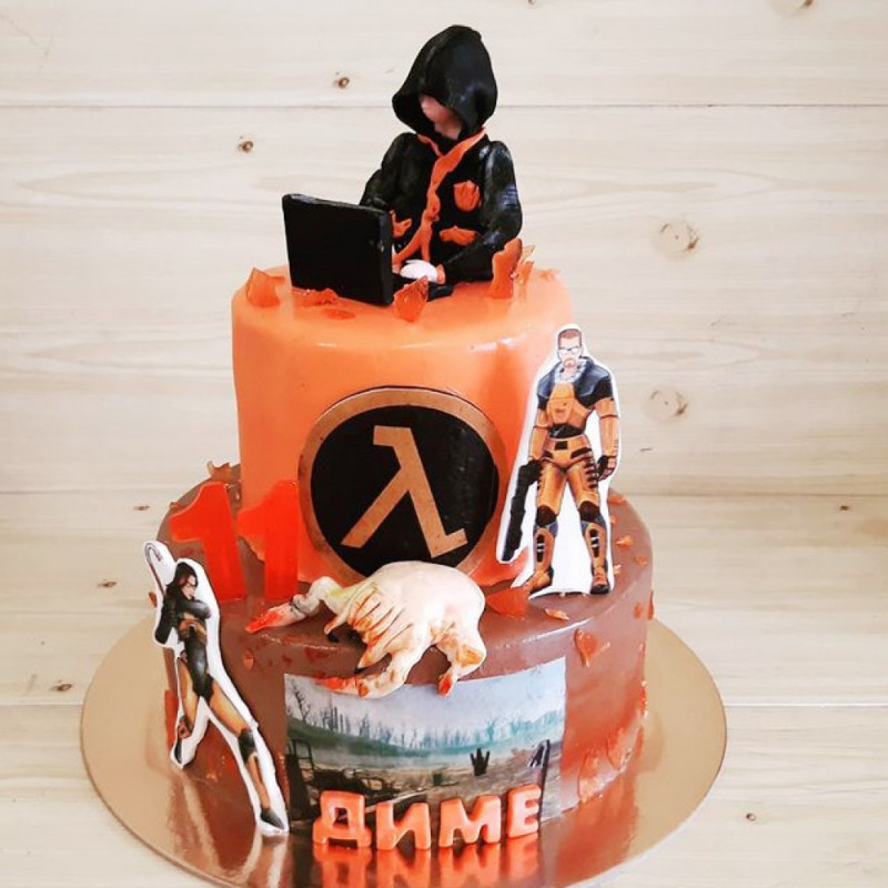 Торт на тему игры Half-Life