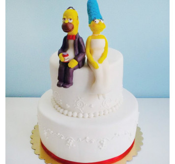 Свадебный торт Симпсоны
