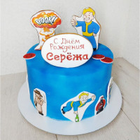 Торт Фоллаут на 10 лет