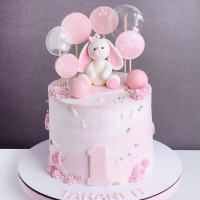 Красивый торт на 1 год девочке