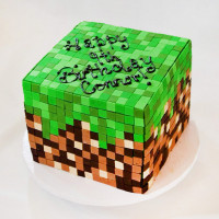 Торт блок Майнкрафт