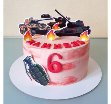 Торт танк для мальчика 6 лет