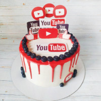 Торт Ютуб для девочек