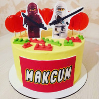 Торт Лего Ниндзяго Кай и Зейн