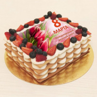 Фототорт на 8 марта