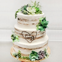 Свадебный торт в эко-стиле