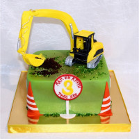 Торт экскаватор для мальчика на 3 года