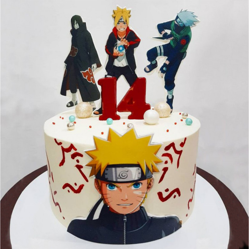 Торт с аниме героями
