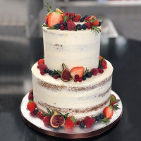 Торт «Naked Cake» на Бохо-торжество