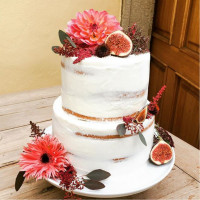 Открытый торт на свадьбу