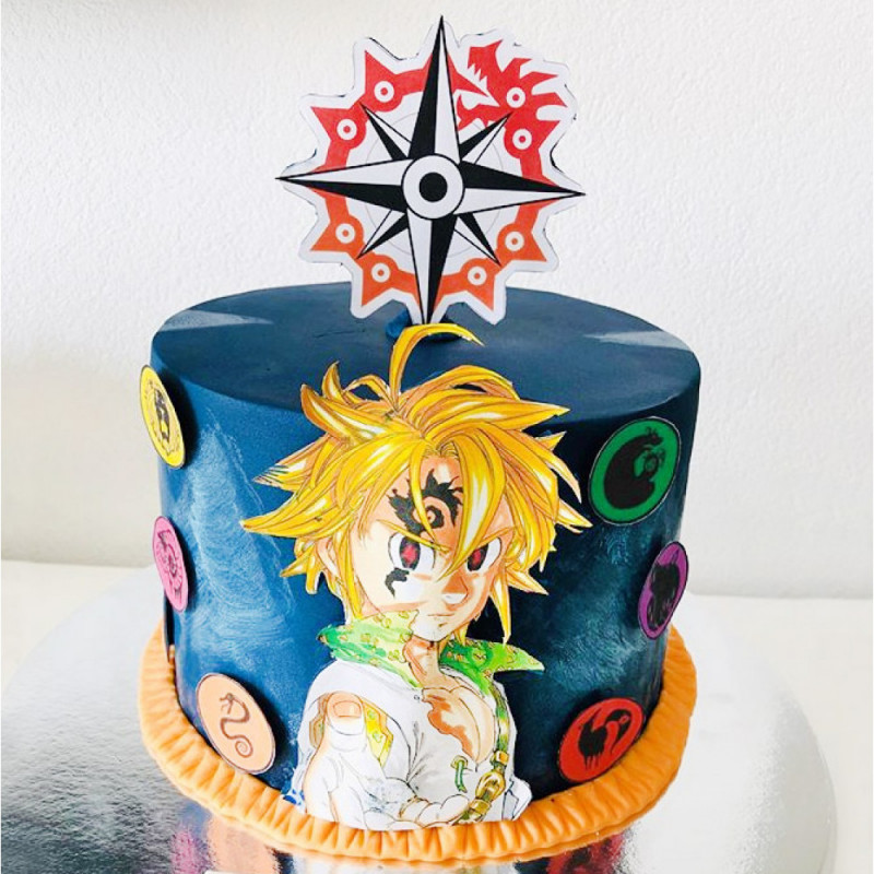 Торт с аниме персонажем