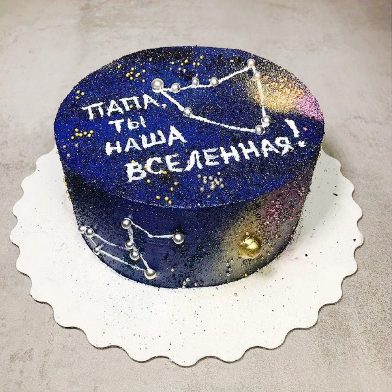Торт на космическую тему