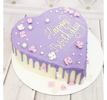 Торт сердце на день рождения девочке