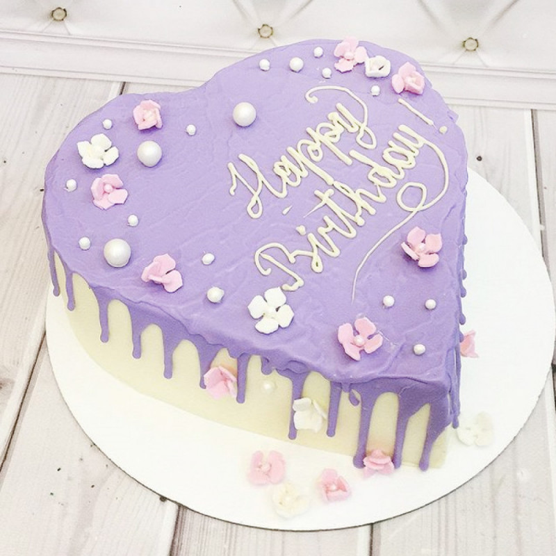 Торт сердце на день рождения девочке